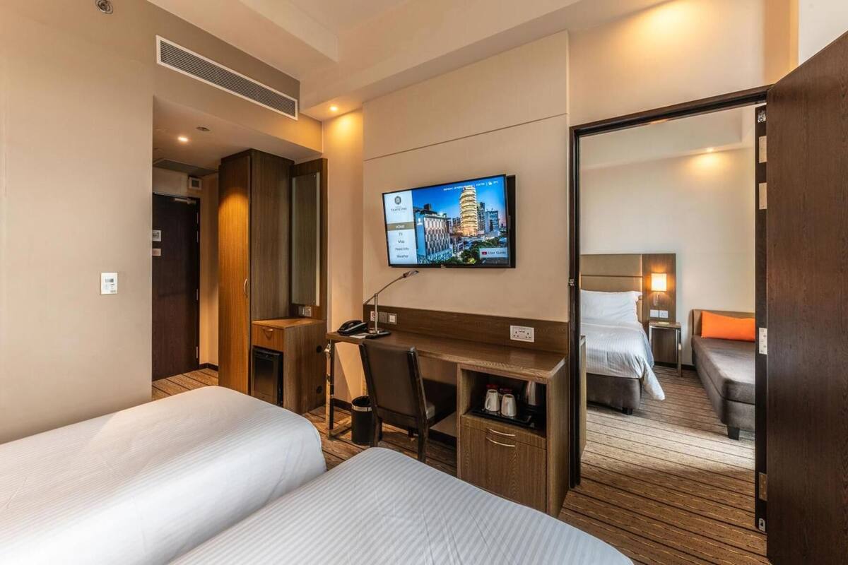 In-room safe, desk, laptop workspace, blackout drapes