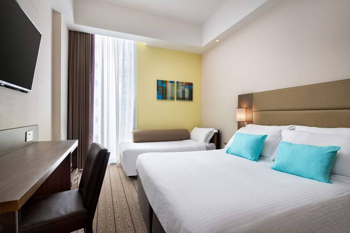 Room, 1 Queen Bed with Sofa bed | In-room safe, desk, laptop workspace, blackout drapes