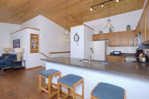 Interior - Condo w/private hot tub, fireplace & community pool/sauna | Hidden Village Hideaway (Big Sky)