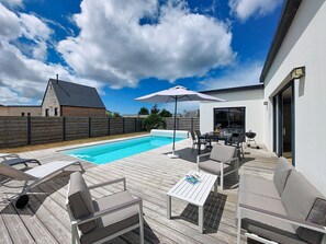 A heated pool