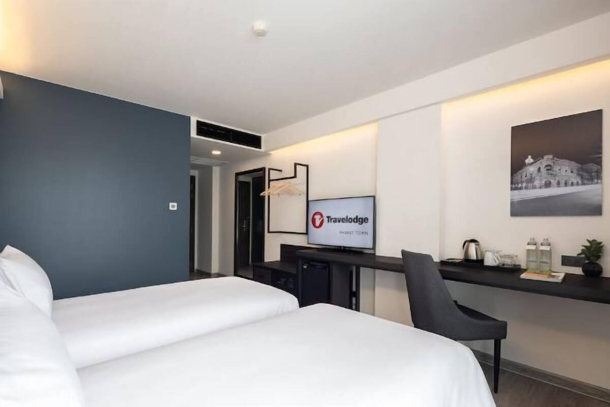 In-room safe, desk, laptop workspace, blackout drapes