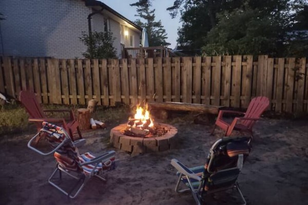 Backyard Fire Pit.