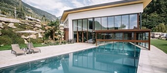 Appartement de vacances 'Camping Passeier Löwenzahn' avec sauna, vue sur la montagne, jardin et Wi-Fi