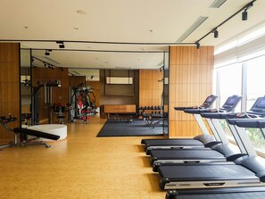 Work out in style with a range of treadmills and weightlifting equipment.