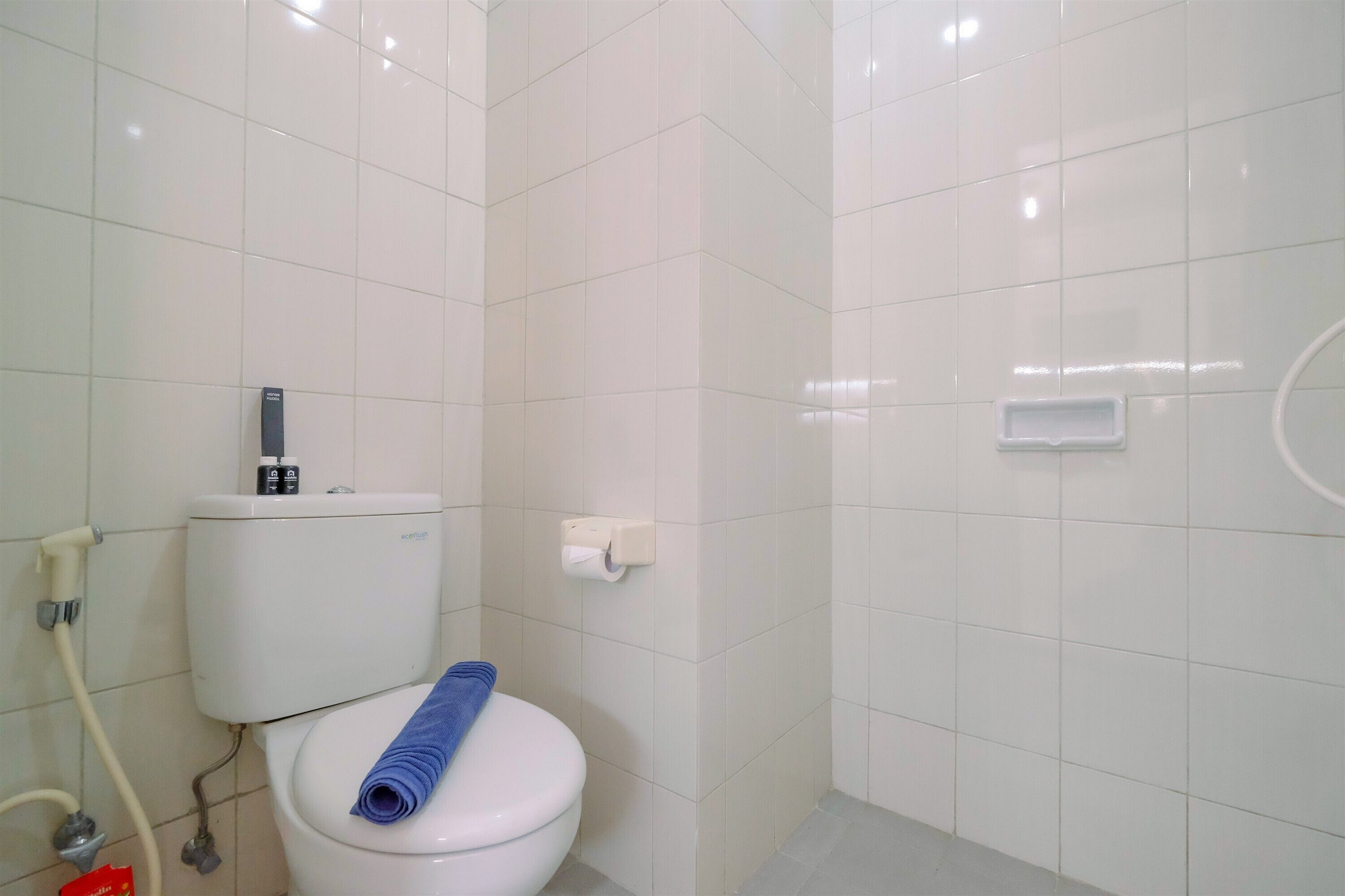 Habitación | Baño | Ducha, artículos de higiene personal gratuitos y toallas