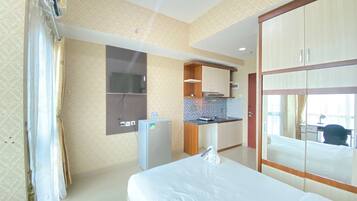 Kamar | 1 kamar tidur, Wi-Fi gratis, dan seprai linen