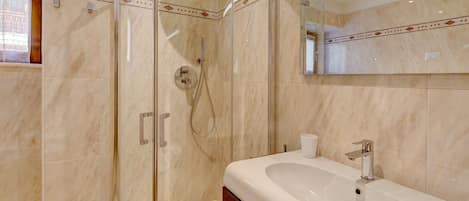 Shower, hair dryer