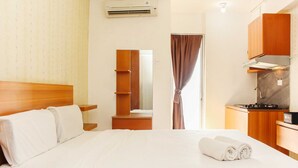 Kamar | 1 kamar tidur, Wi-Fi gratis, dan seprai linen