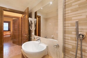 Shower, hair dryer