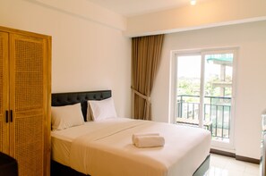 Room | 1 bedroom, bed sheets - Cozy Living Studio Sunter Park View Apartment (Jakarta)