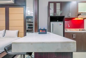 Room | Dining room - Best Deal Studio Apartment At Mangga Dua Residence (Jakarta)
