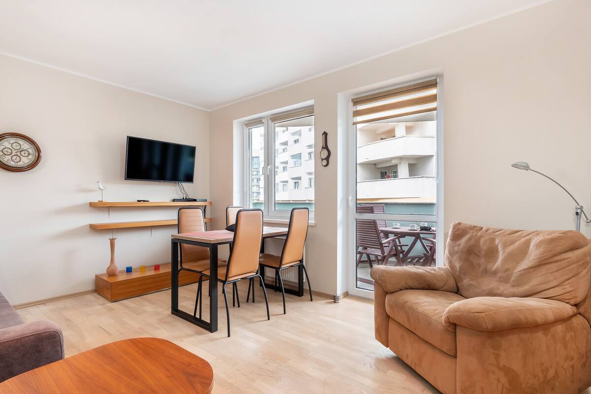 Apartment, 1 Schlafzimmer, Balkon, am Strand | 2 Schlafzimmer, Bettwäsche