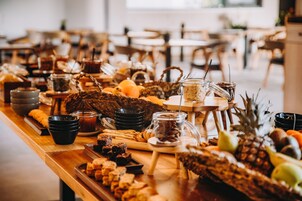 Free daily buffet breakfast