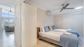 2 quartos, ferros/tábuas de passar roupa, Wi-Fi, roupa de cama