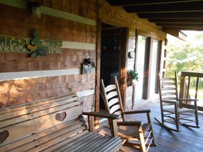 Terrace/patio - Falling Waters | Secluded Cabin Not Far From the Parkway in Pigeon Forge (Pigeon Forge)
