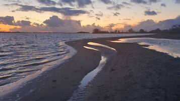 Vlak bij het strand