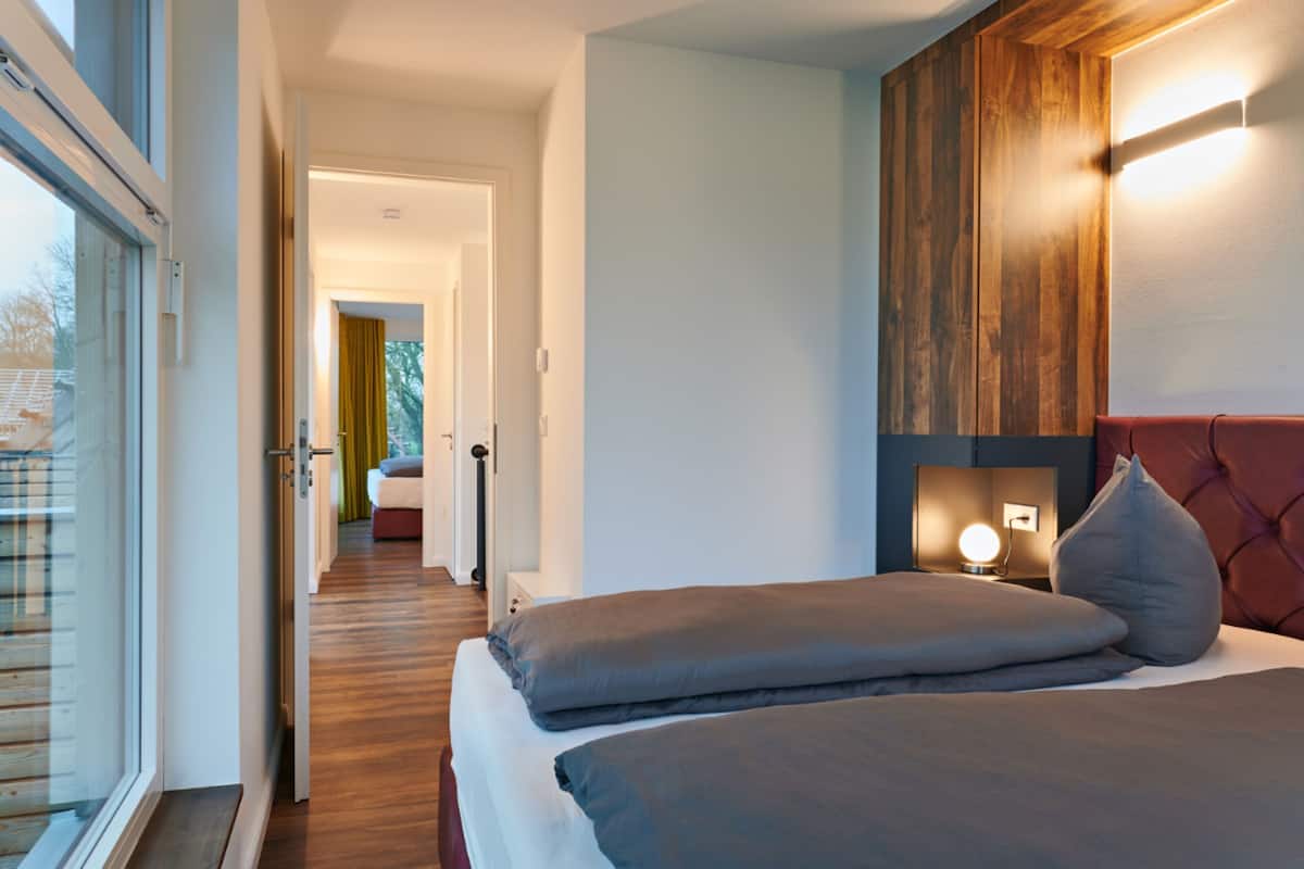 1 Schlafzimmer, individuell dekoriert, individuell eingerichtet