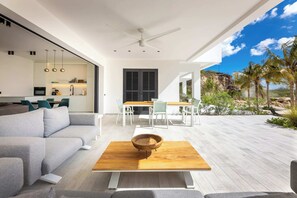 Outdoor dining - Blue Bay | The Reef | Terrace (Sint Michiel)