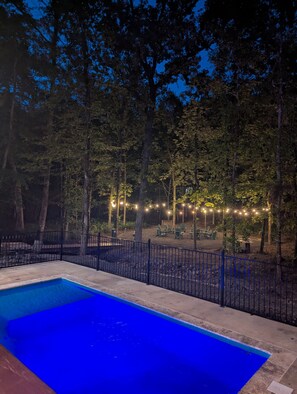 Una piscina riscaldata
