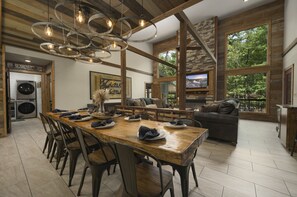 Dining - Wine Time – Luxury Cabin – Heated Pool, Sleeps 16 (Broken Bow)