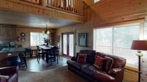 TV, fireplace, DVD player, offices