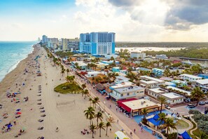 Vlak bij het strand
