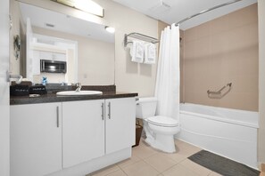 Hair dryer, towels