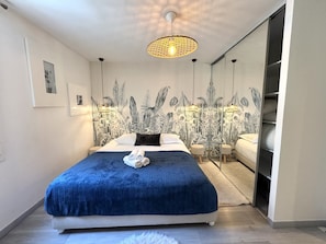 1 bedroom, iron/ironing board, free WiFi, bed sheets - Terrasse Loft Providence (Niza)