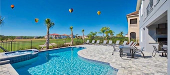 Stunning Home with Private Pool/Pool Spa, Golf Course View, & Home Theater