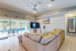 Televisión, consola de videojuegos y tenis de mesa