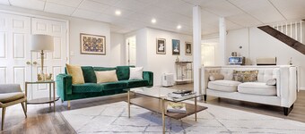 Majestic estate in the mountains, over two acres of park-like land,...