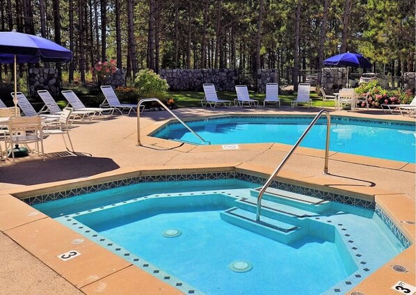Indoor pool, outdoor pool