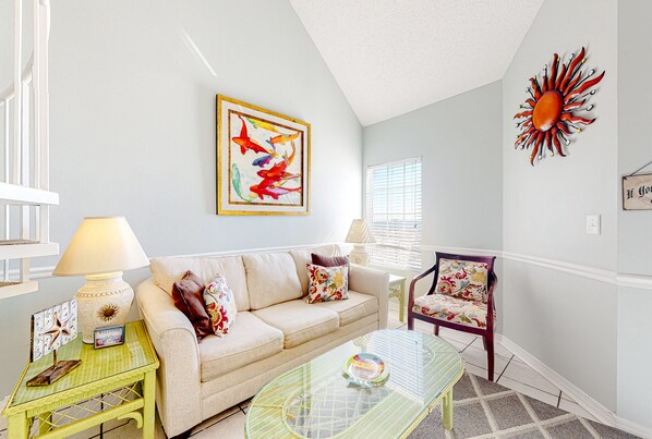 TV, DVD player - Direct Gulf Front Condo with Resort Pools & Hot Tubs - Steps to Beach (Gulf Shores)