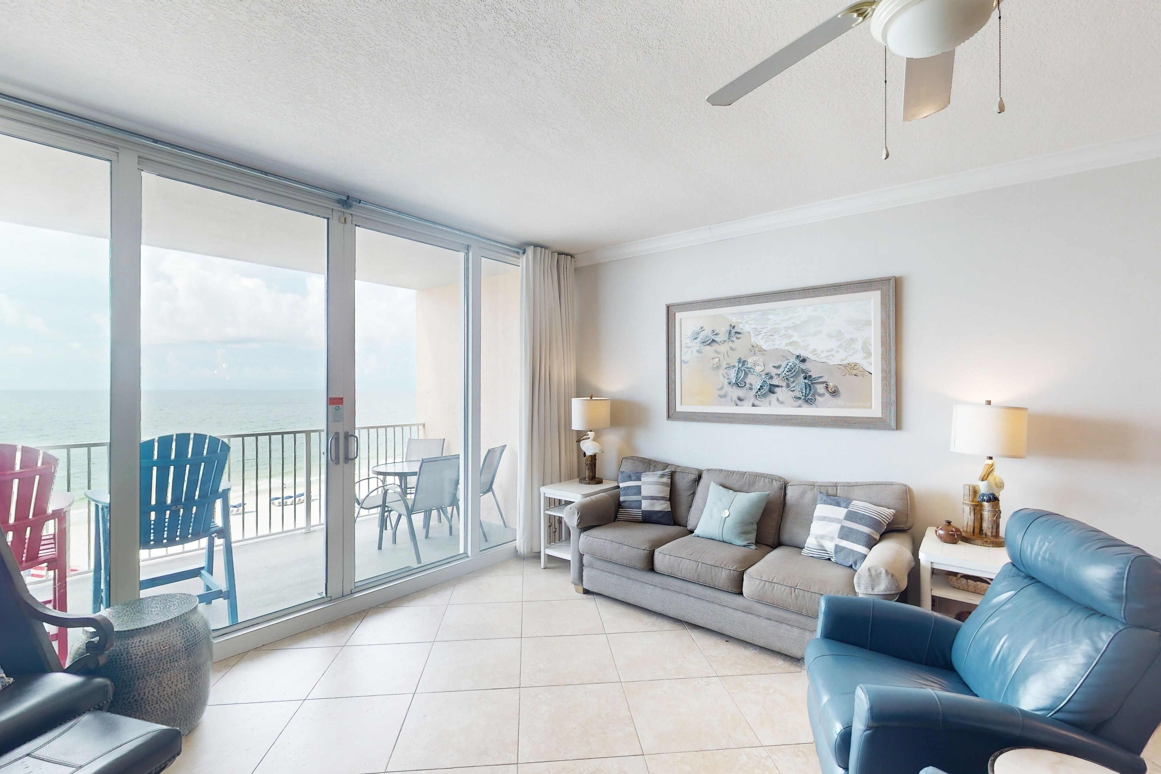 All-suite coastal Elegance at San Carlos with pool & Gulf-view balcony