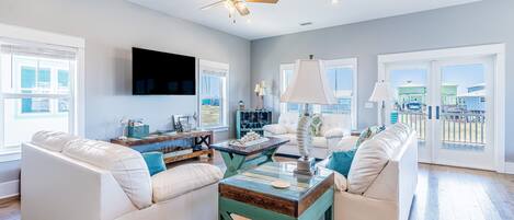 Una televisión, libros