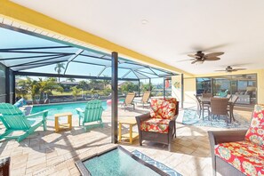 Una piscina riscaldata