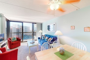 TV, DVD player, foosball