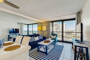 Televisión y reproductor de DVD 