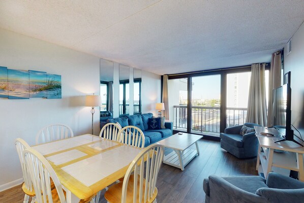 TV, DVD player, foosball