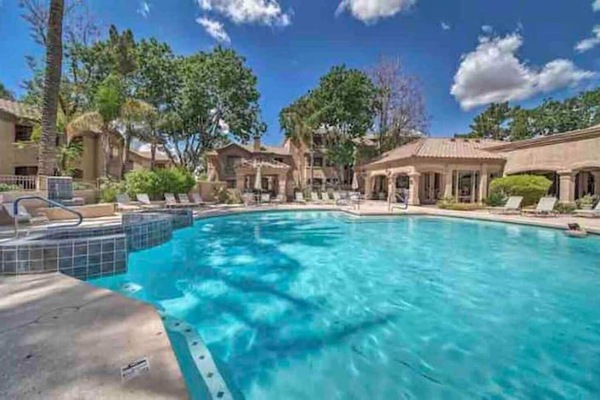 Una piscina riscaldata