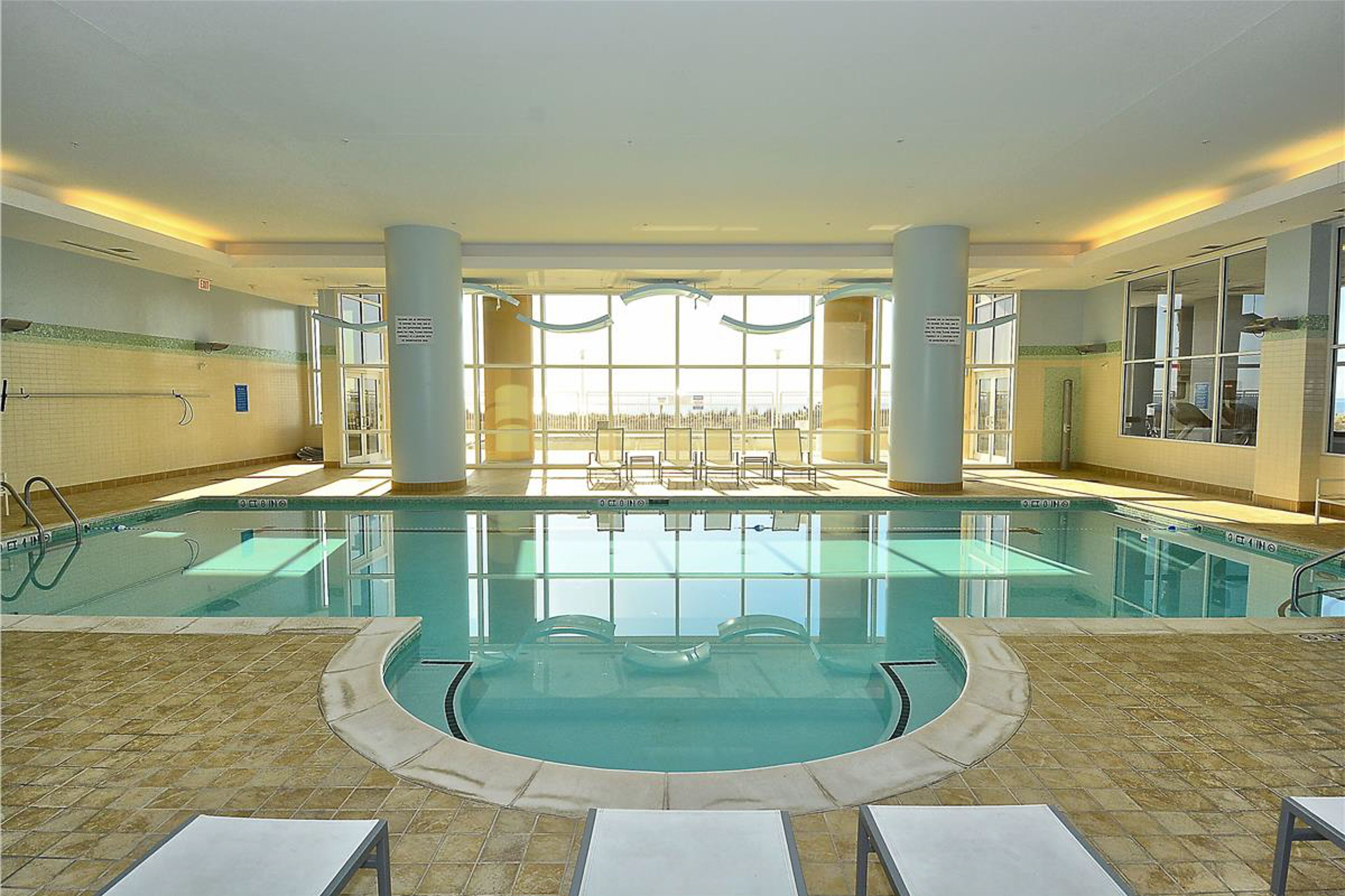 Indoor pool, a heated pool