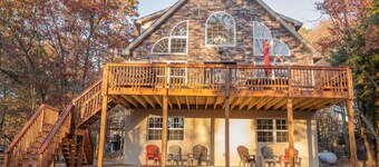 Lake Chalet with Hot Tub and Game Room