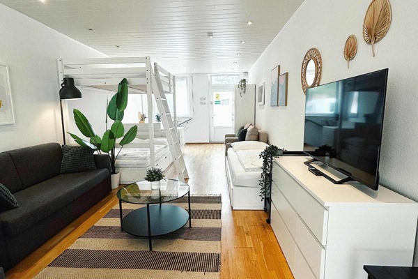 Living Area with Sofa and TV