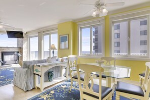 Dining - Beautiful oceanfront home with free WiFi fireplace, shared pool & hot tub (Ocean City)