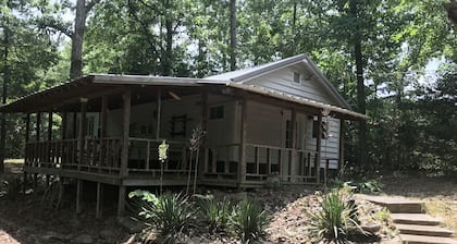 Cabin with Pond on 6 Private Acres --1.5 miles from Montauk Park, Near Salem