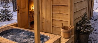 BLVE Cabin w/ Hot Tub,Sauna,Cold Plunge,Game Room Near Bushkill Falls & Shawnee