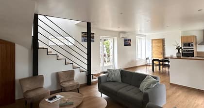 Maison chaleureuse et moderne Ă 50m de la mer