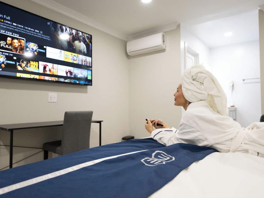 Premium bedding, down duvets, individually decorated