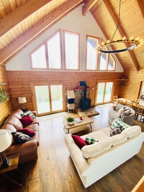 Smart TV, chimenea, videojuegos, reproductor de DVD