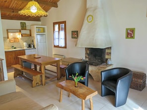 Fernseher, Kamin